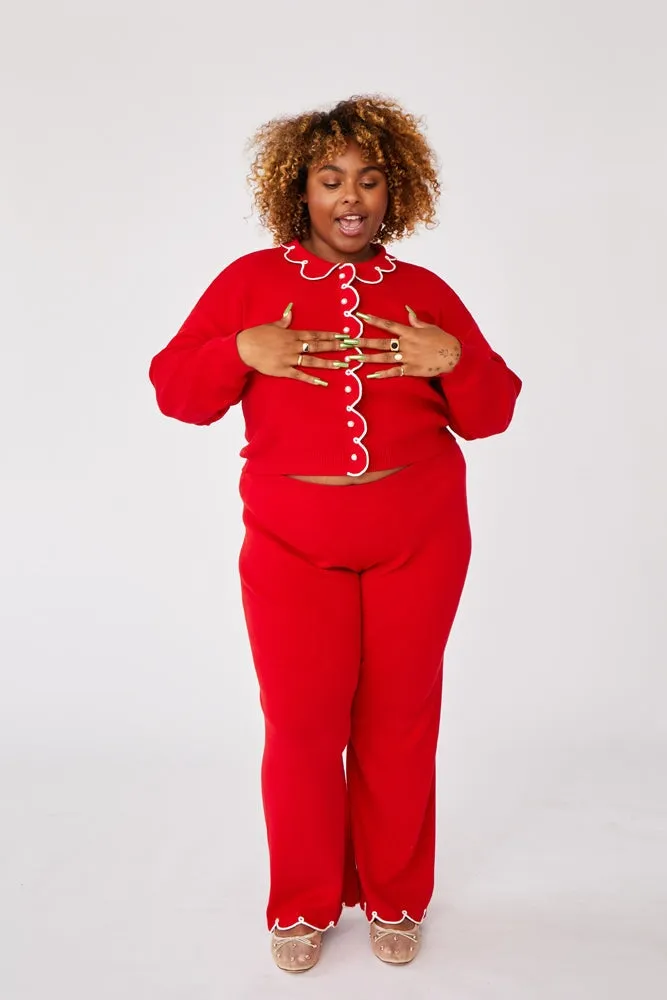 CUPCAKE CARDIGAN RED
