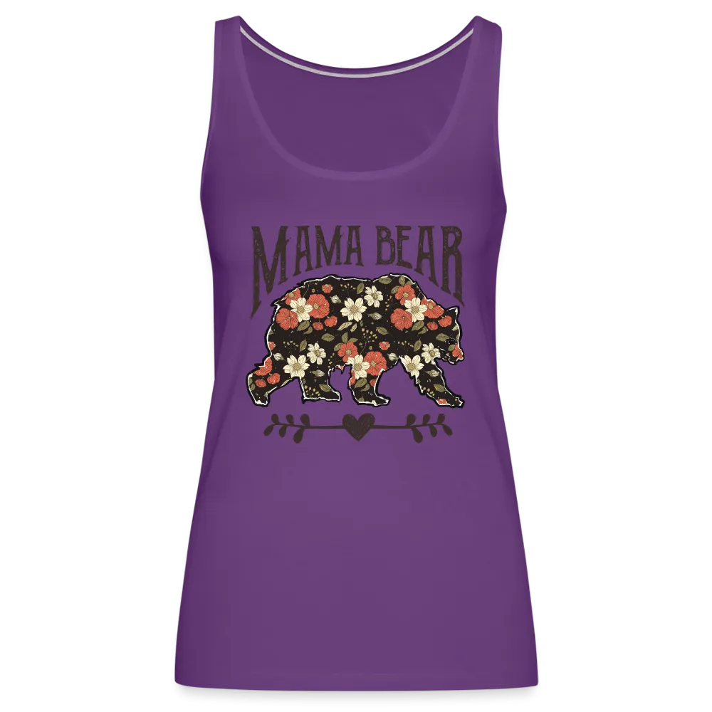 Mama Bear Floral Women’s Premium Tank Top