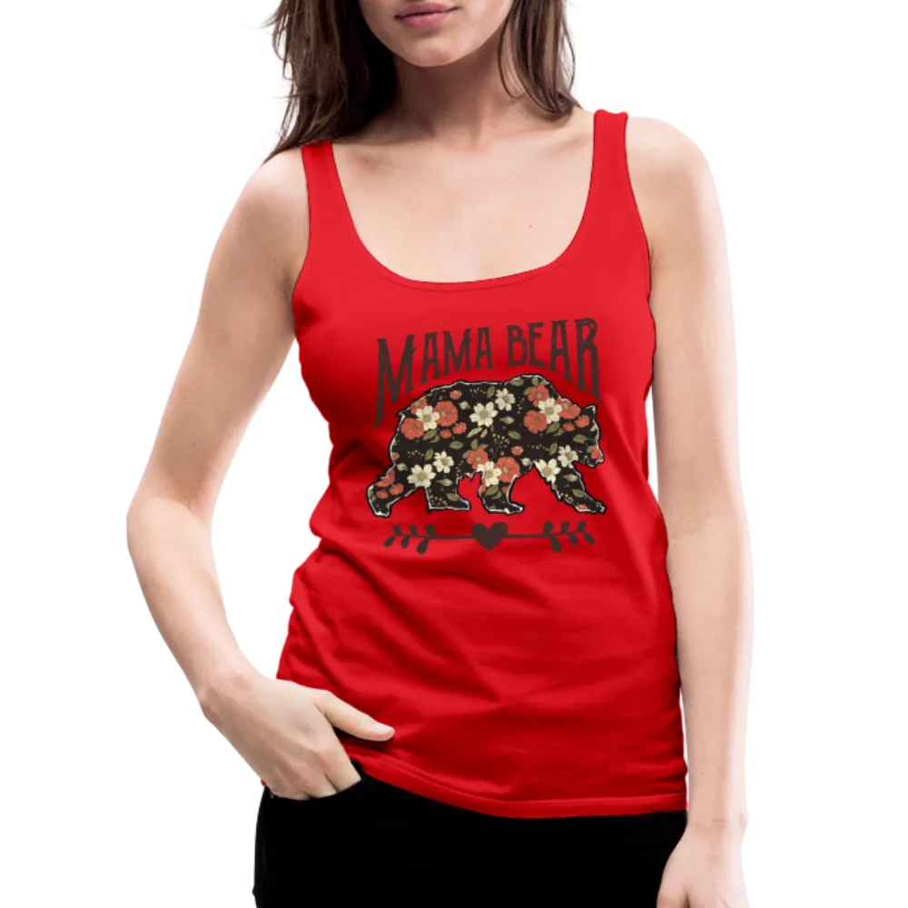 Mama Bear Floral Women’s Premium Tank Top