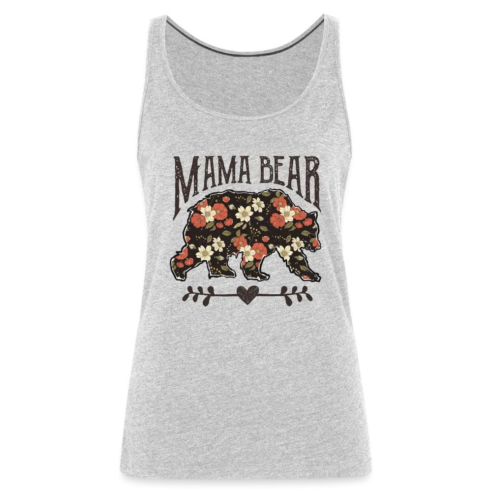 Mama Bear Floral Women’s Premium Tank Top