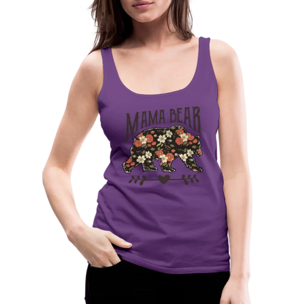 Mama Bear Floral Women’s Premium Tank Top