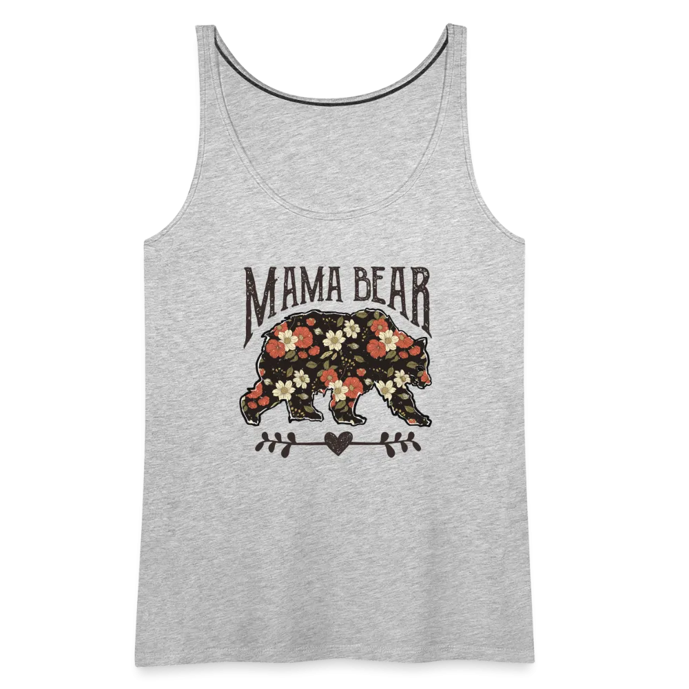 Mama Bear Floral Women’s Premium Tank Top