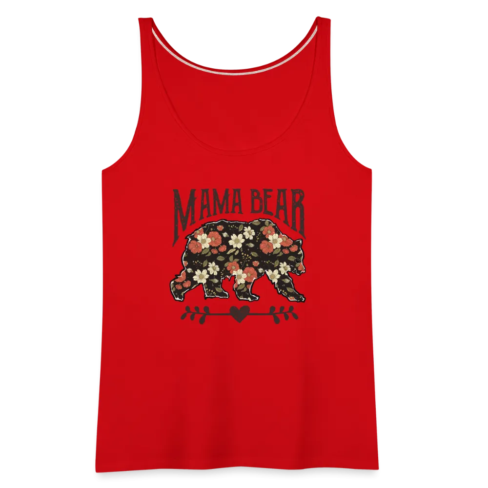 Mama Bear Floral Women’s Premium Tank Top