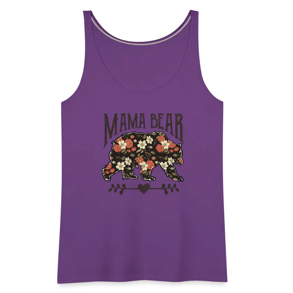 Mama Bear Floral Women’s Premium Tank Top