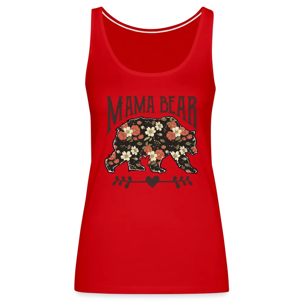 Mama Bear Floral Women’s Premium Tank Top