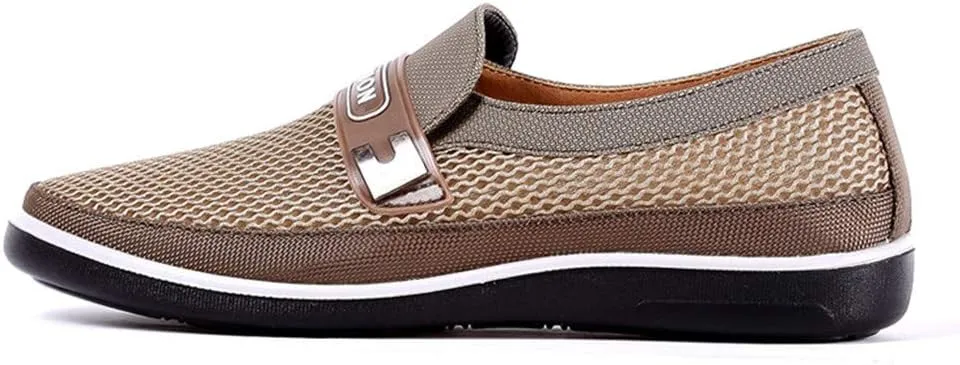 Mens Casual Mesh Loafers Summer Breathable Lightweight Walking Shoes Comfortable Outdoor Driving Travel Stylish Shoes