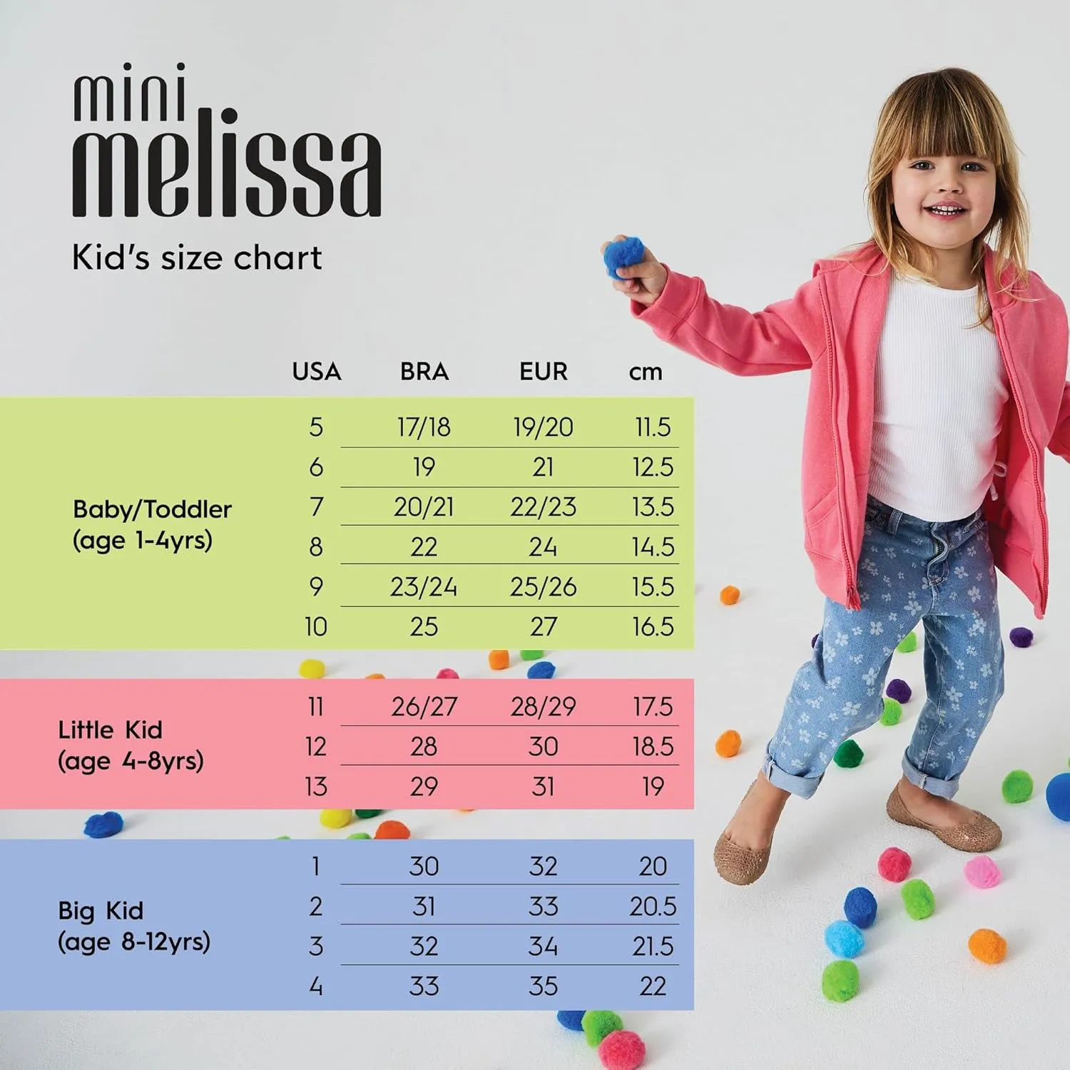 mini melissa Girl's Ultragirl Star Ii Kids Ballet Flat