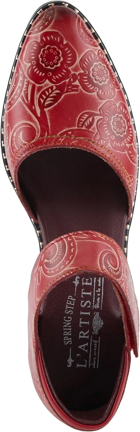 Spring Step L'Artiste Jazzberry Women's Western Shoe - Handpainted Flowers, Feminine Look, Versatile Footwear